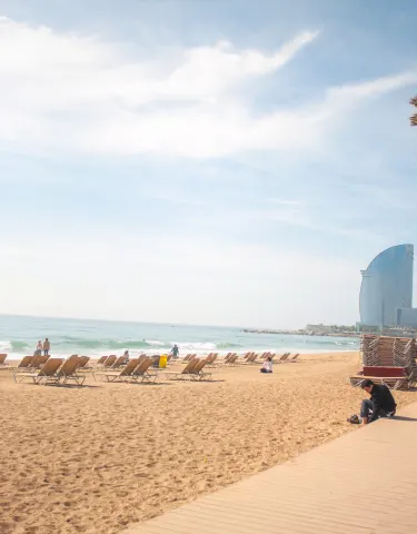 Пляж в отеле Catalonia Barcelona Plaza 4*