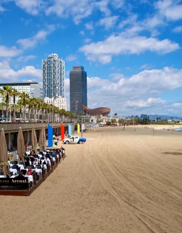 Пляж в отеле Ciutadella Barcelona Hotel 4*